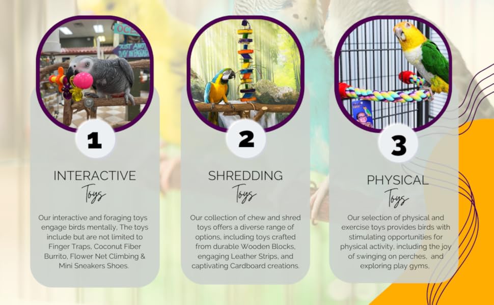 Birds LOVE Wood Stars & Leather Toy info